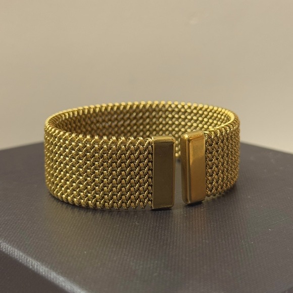 Statement Gold Painted Cuff - Picture 6 of 7